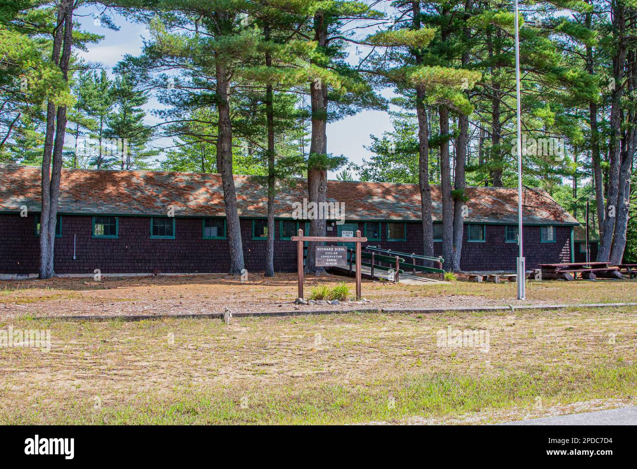 New Hampshire, Allenstown, Bear Brook State Park, musées, CCC Camp, civil conservation corps, New Deal, forêt, gestion, écologie, Banque D'Images