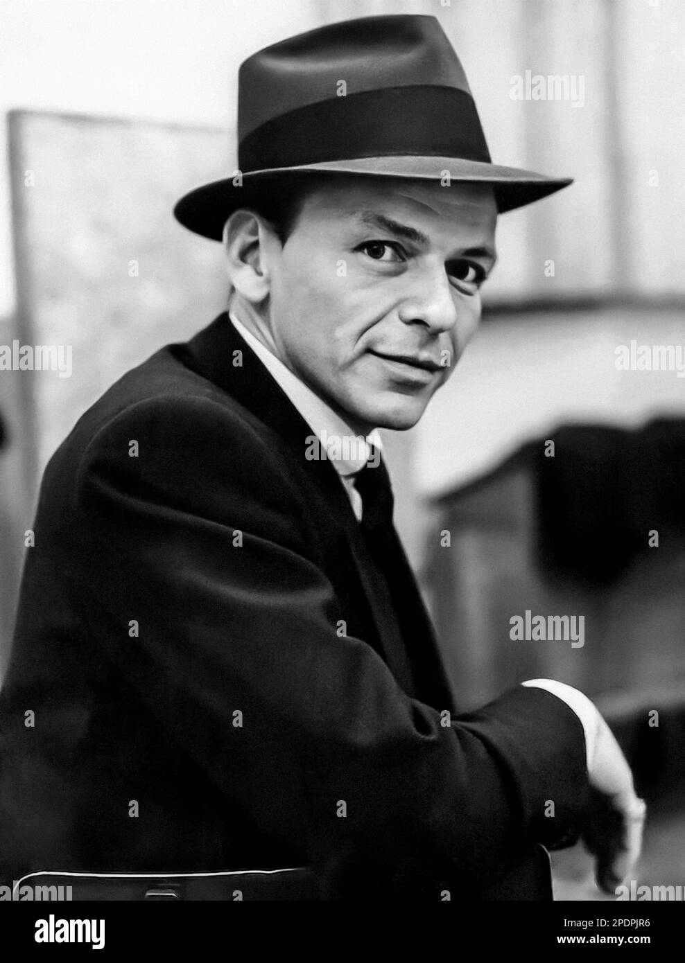 Frank Sinatra (1957 portraits en studio) Banque D'Images