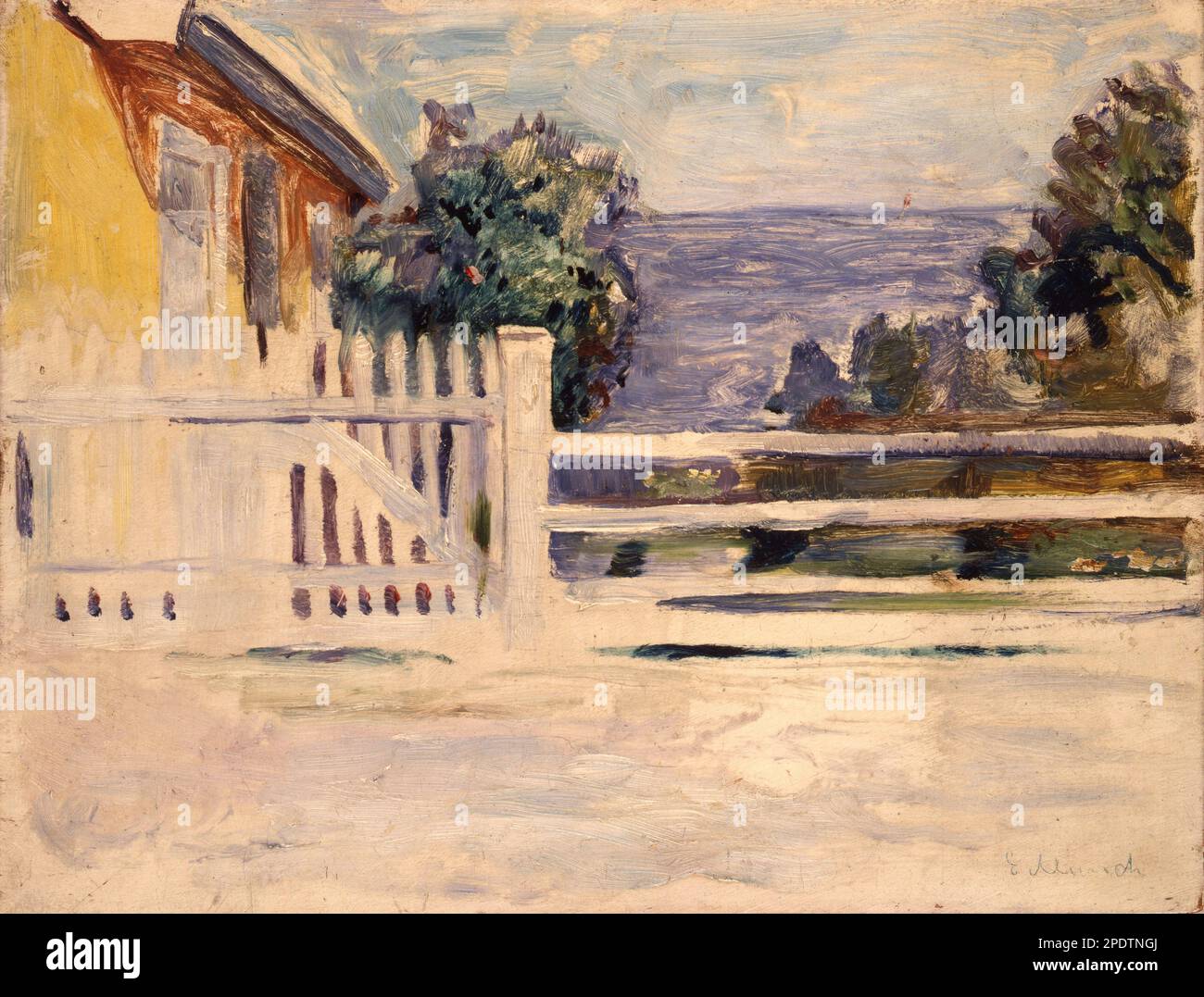 Été à Aasgaardstrand par Edvard Munch Banque D'Images