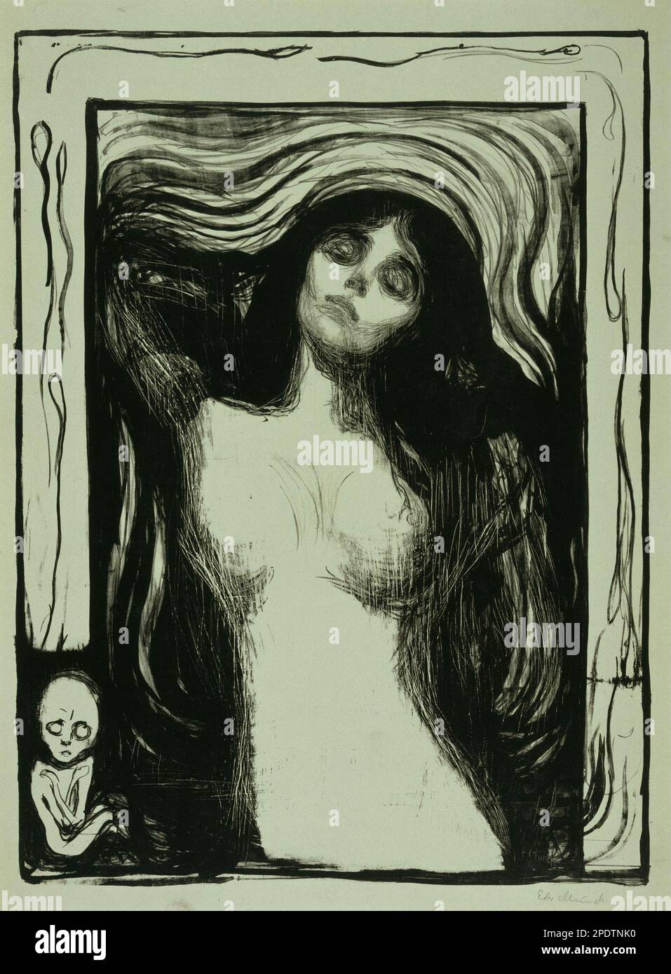 Liebendes Weib (Madonna) par Edvard Munch Banque D'Images