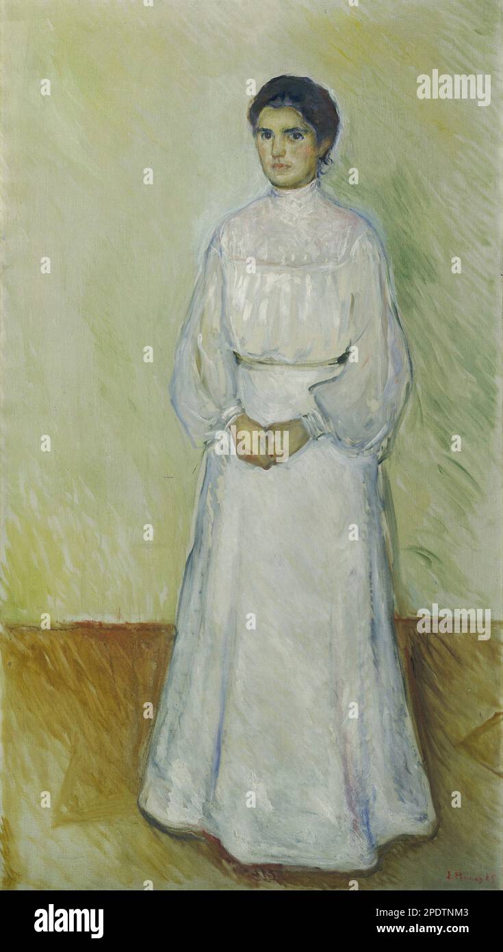 Portrait d'Ellen Warburg 1905 par Edvard Munch Banque D'Images