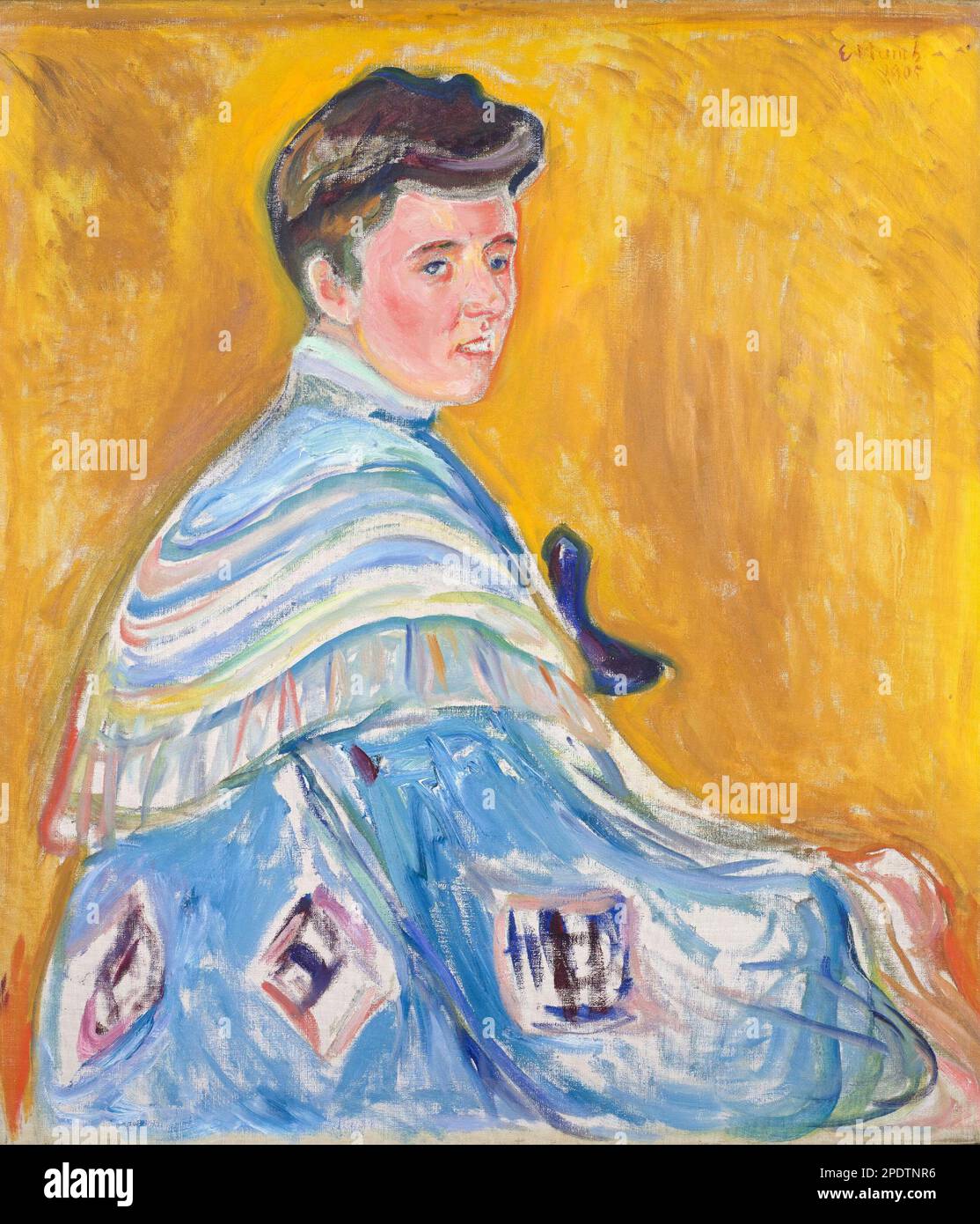 Portrait de Hanni Esche 1905 par Edvard Munch Banque D'Images