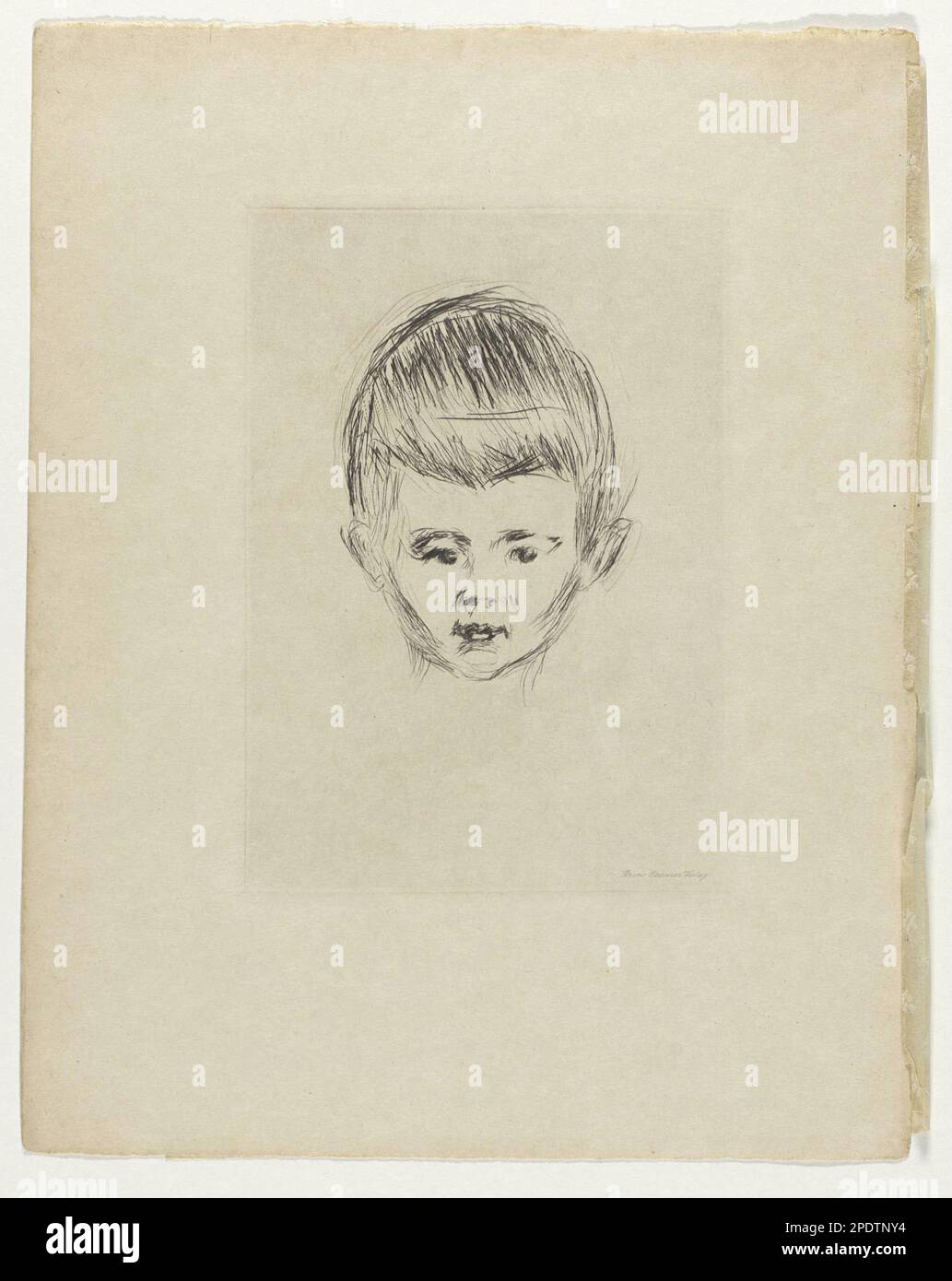 Portret van Andreas Schwarz 1906 par Edvard Munch Banque D'Images