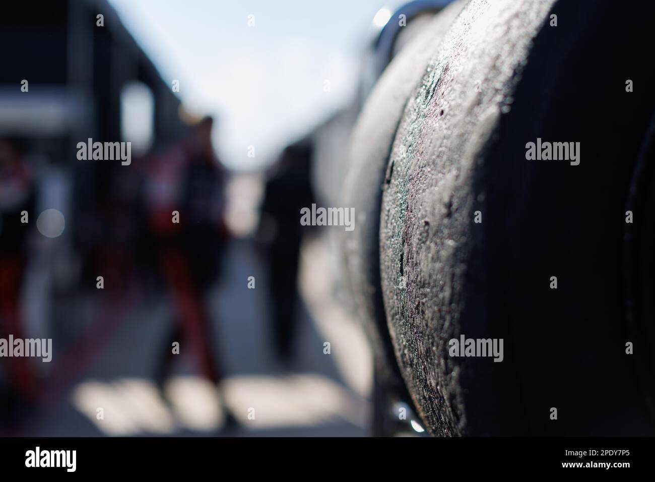 Pneus, pneu, pendant le Prologue du Championnat du monde d'endurance 2023 de la FIA, de 11 mars à 12, 2023 sur le circuit international de Sebring à Sebring, Floride, Etats-Unis - photo Frédéric le Floc'h / DPPI Banque D'Images