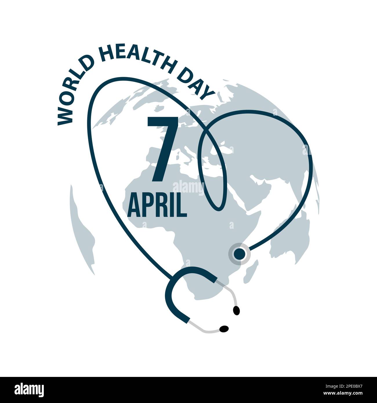 Image vectorielle de la journée mondiale de la santé. Médecine et santé Vector Illustration Free Vector Illustration de Vecteur