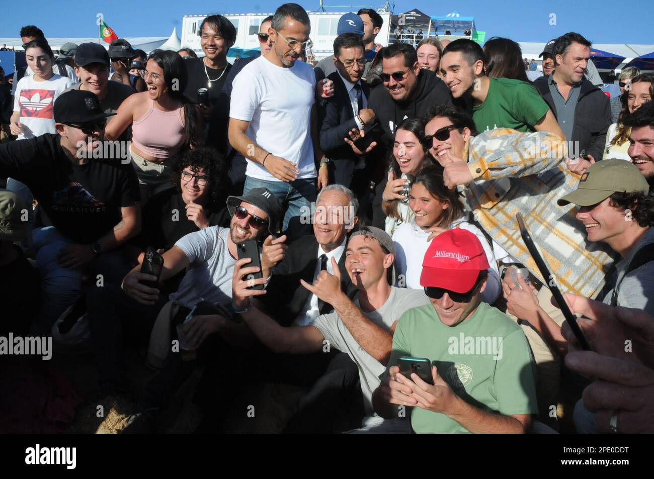 Président portugais, WSL, Supertubos Banque D'Images