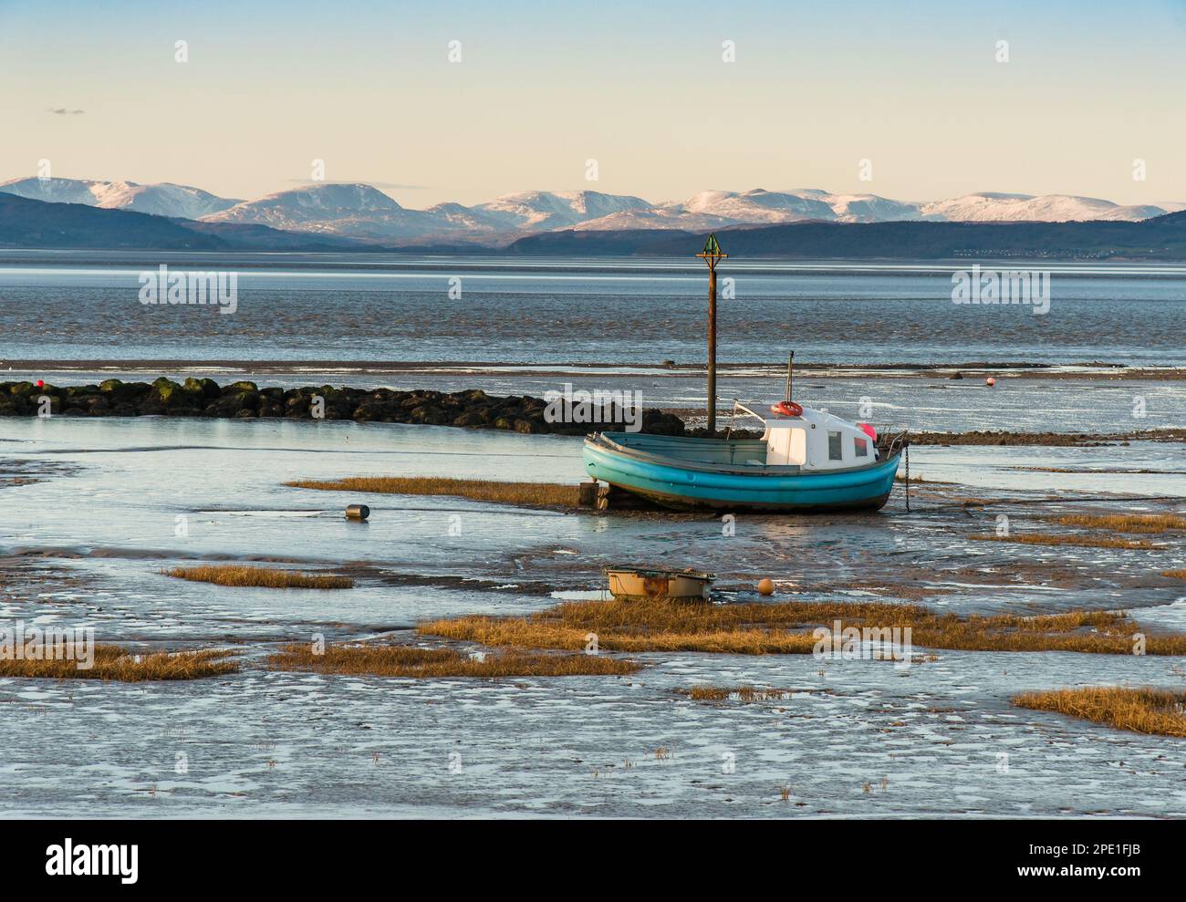 Bateau de pêche, Morecambe, Lancashire, Royaume-Uni Banque D'Images