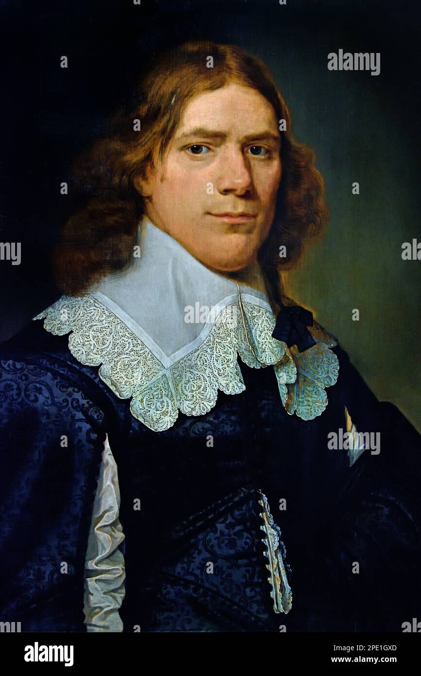 Cornelis Briel 1643 de David Bailly (1584–1657) est un peintre hollandais de l'âge d'or. Musée des beaux-arts, Leiden, Lakenhal, pays-Bas, Hollande, Néerlandais. Banque D'Images
