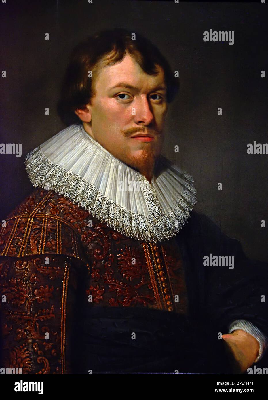 Portraits de Guillielmo Bartolotti et Jacoba van ERP 1628 de David Bailly (1584–1657) est un peintre hollandais de l'âge d'or. Musée des beaux-arts, Leiden, Lakenhal, pays-Bas, Hollande, Néerlandais. Banque D'Images