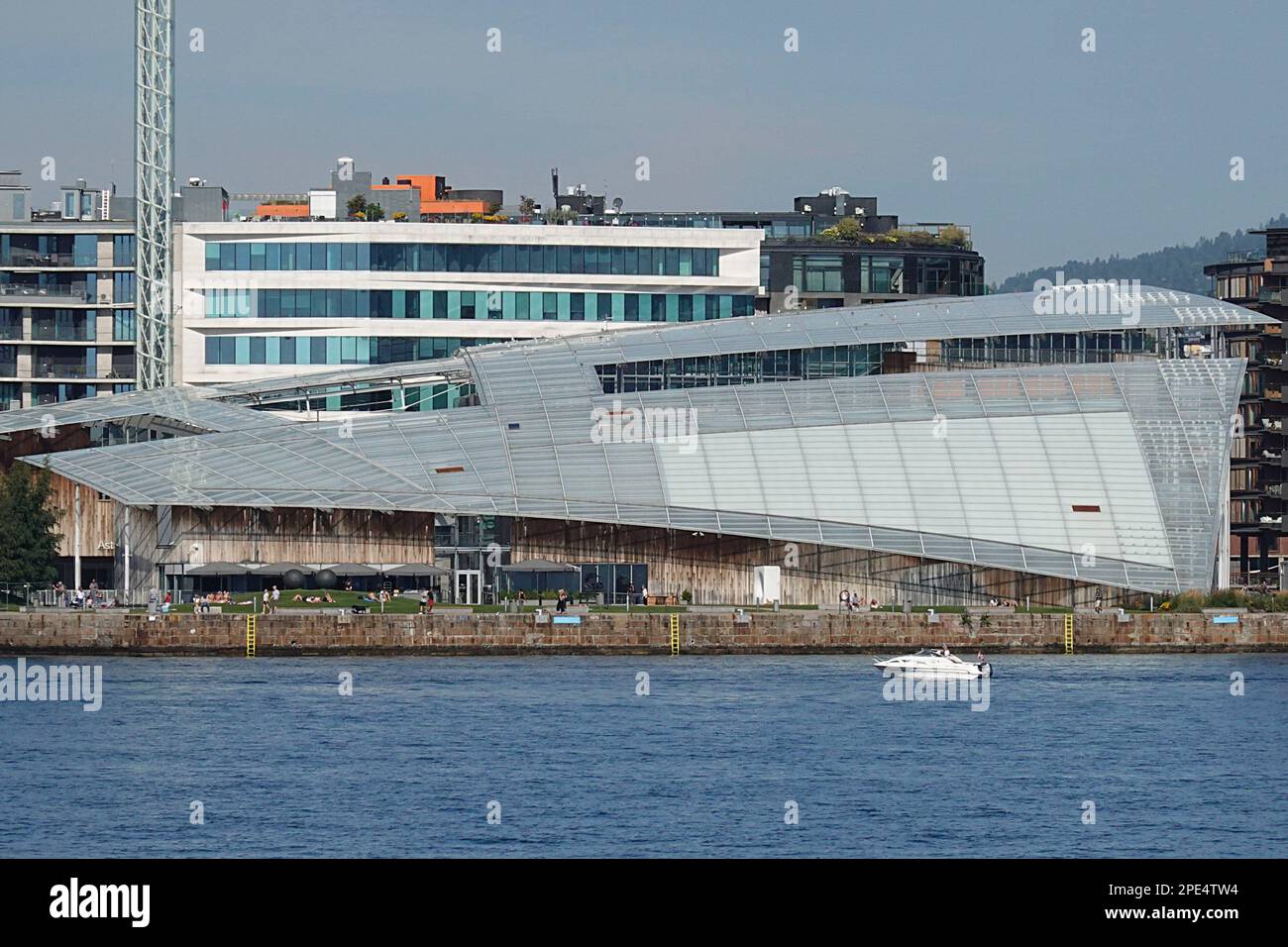 Norvège, Oslo, le musée d'art moderne Astrup Fearnley est une galerie d'art contemporain privée conçue par Renzo Piano. Photo © Fabio Mazzare Banque D'Images