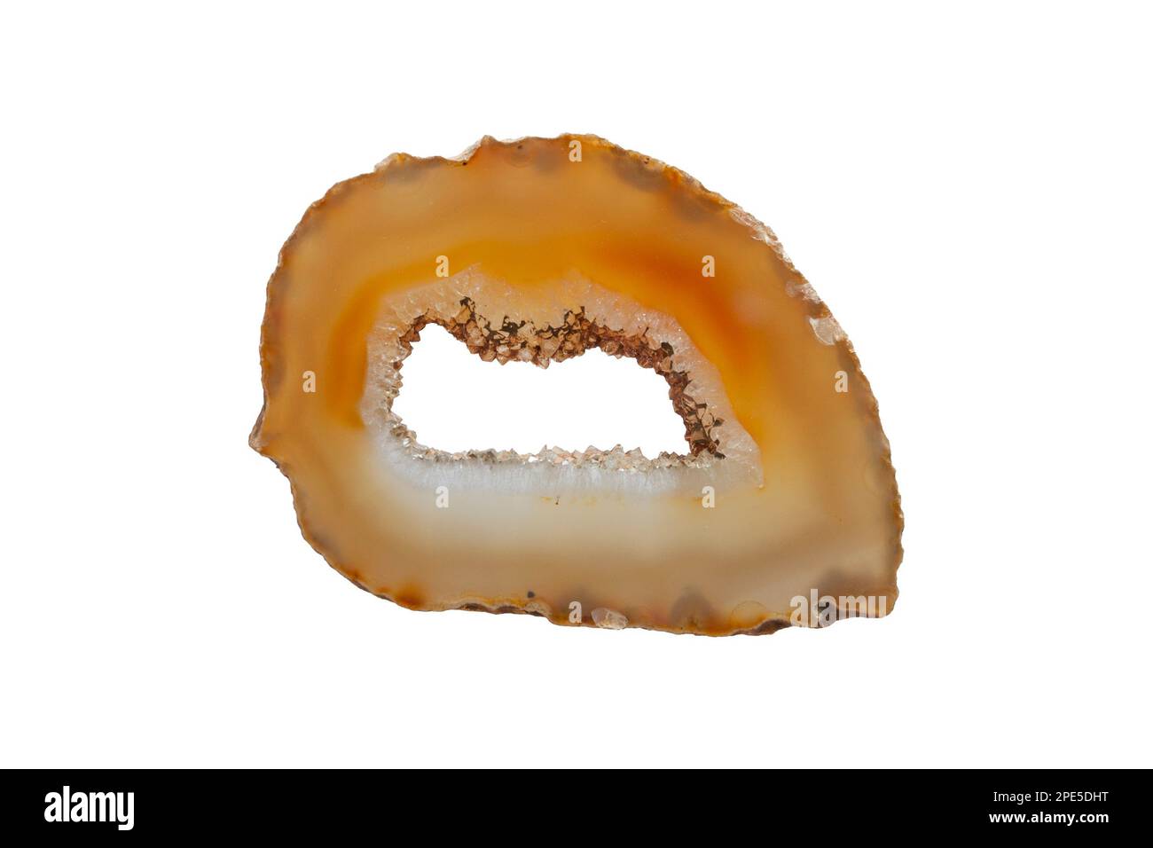 L'article d'un livre blanc et orange geode Banque D'Images