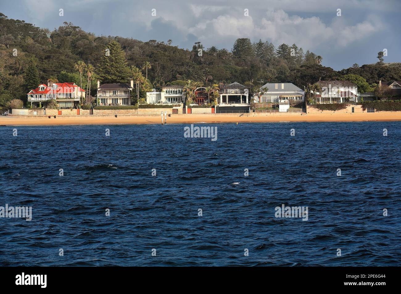 547 luxueuses maisons en bord de mer sur Camp Cove Beach-South Head Peninsula-Watsons Bay. Sydney-Australie. Banque D'Images