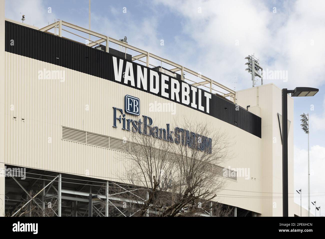 Le stade FirstBank, construit en 1922, abrite l'équipe de football de l'Université Vanderbilt Commodores. Banque D'Images