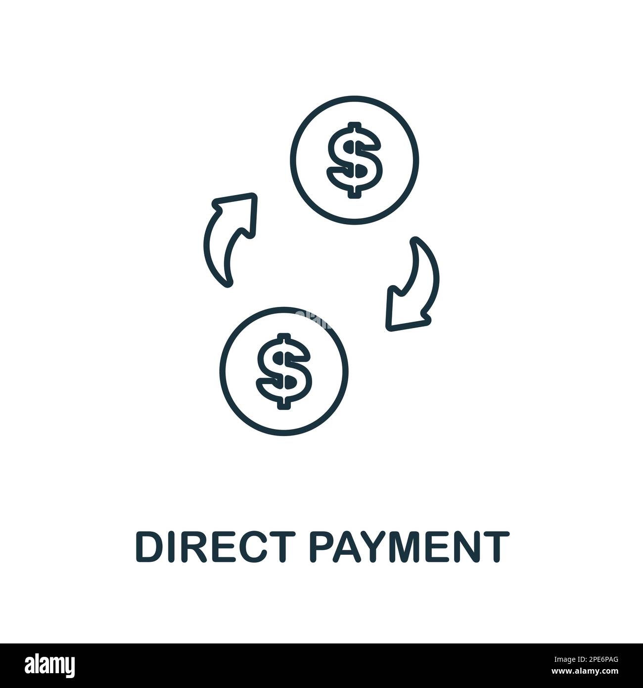 Logo ligne directe Banque d'images vectorielles - Alamy