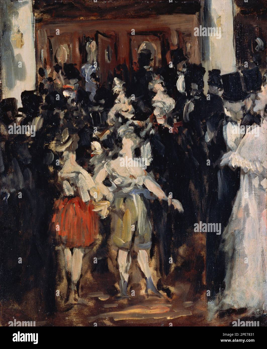 Bal masqué à l'Opéra 1873 par Edouard Manet Banque D'Images