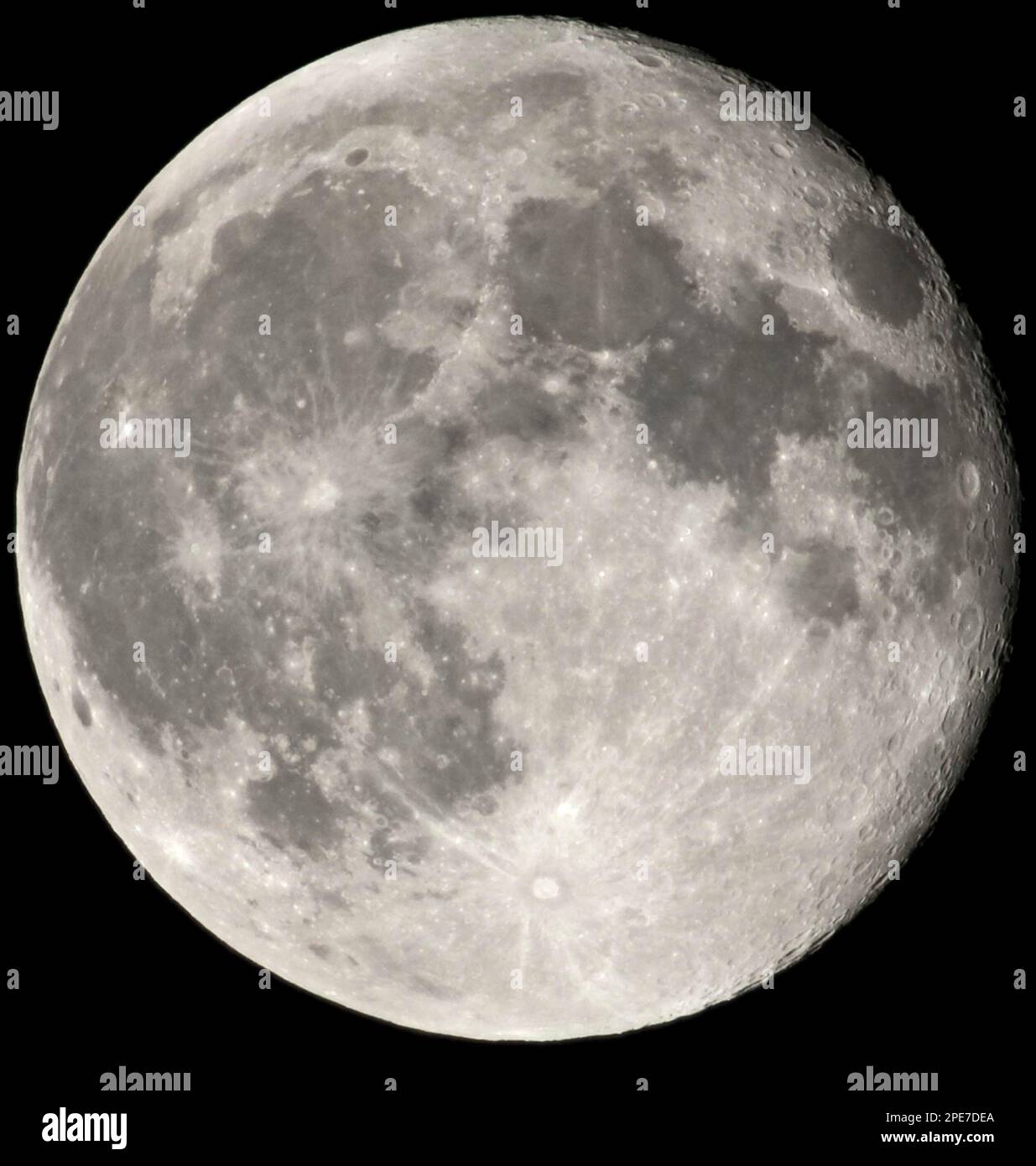 Pleine lune, vue de l'hémisphère nord, Angleterre, Grande-Bretagne Banque D'Images