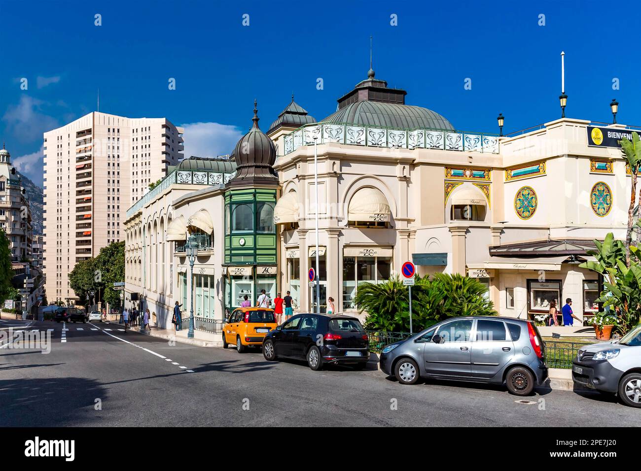 Street à Monte Carlo, Monaco Banque D'Images