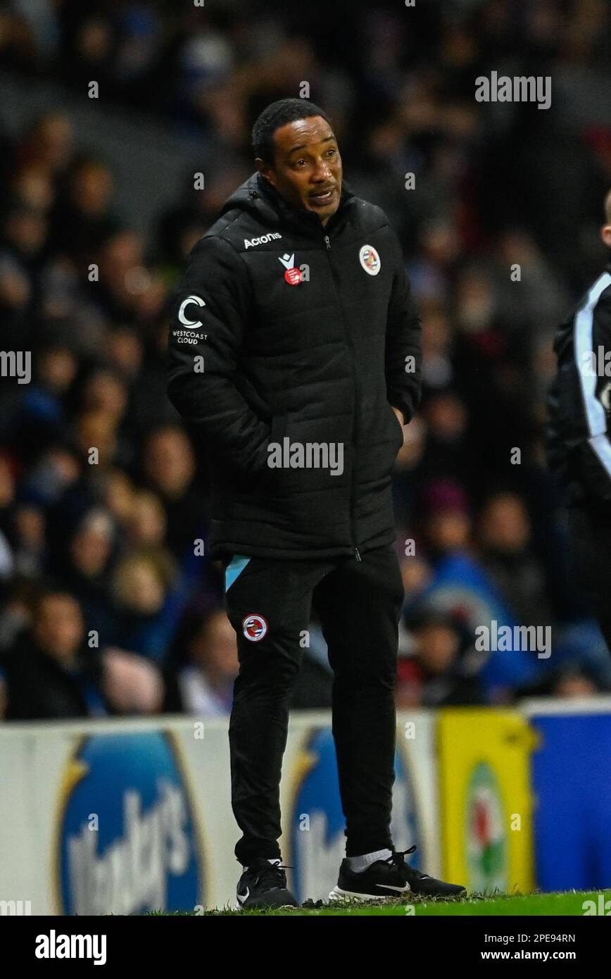 Directeur de lecture Paul Ince pendant le match du championnat Sky Bet Blackburn Rovers vs Reading à Ewood Park, Blackburn, Royaume-Uni. 15th mars 2023. (Photo de Ben Roberts/News Images) à Blackburn, Royaume-Uni, le 3/15/2023. (Photo de Ben Roberts/News Images/Sipa USA) crédit: SIPA USA/Alay Live News Banque D'Images