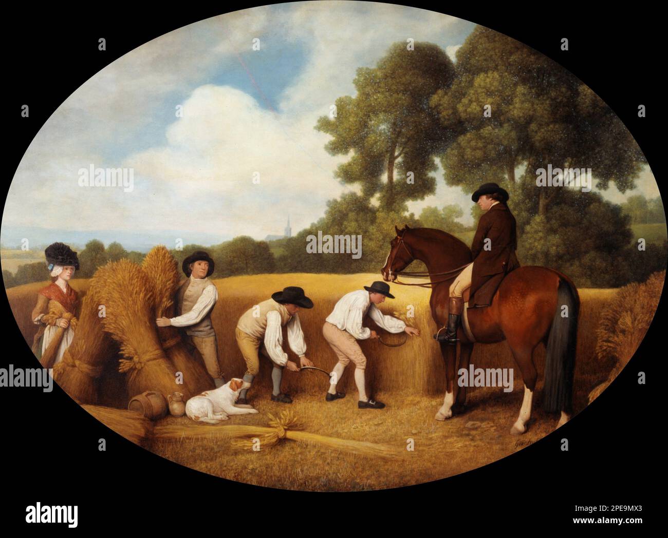 Reapers 1795 par George Stubbs Banque D'Images