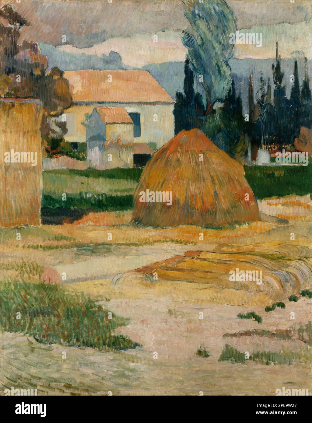 Paysage près d'Arles 1888 par Paul Gauguin Banque D'Images