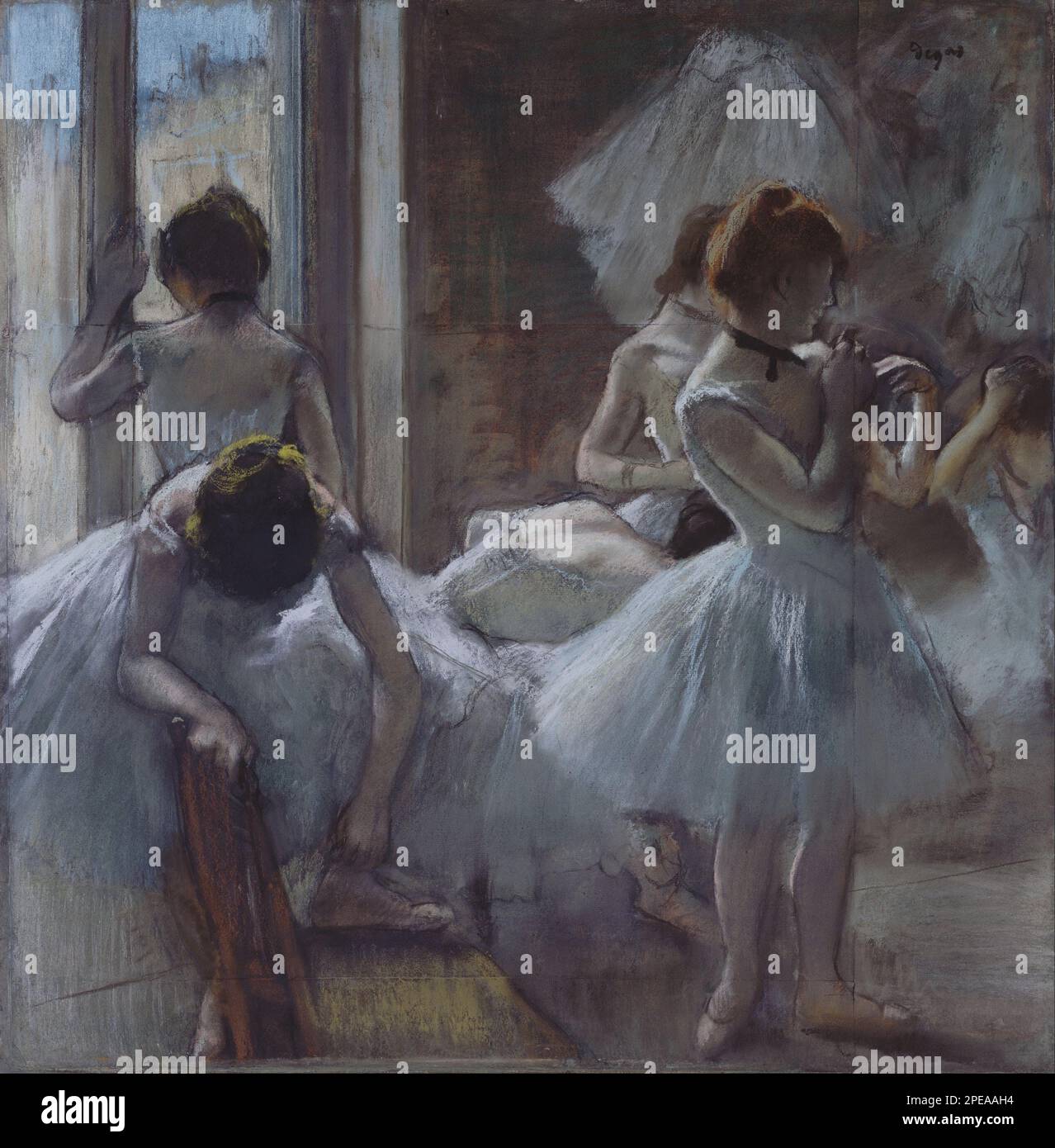 Anglais: Danseuses (1884 - 1885) par Edgar Degas Banque D'Images