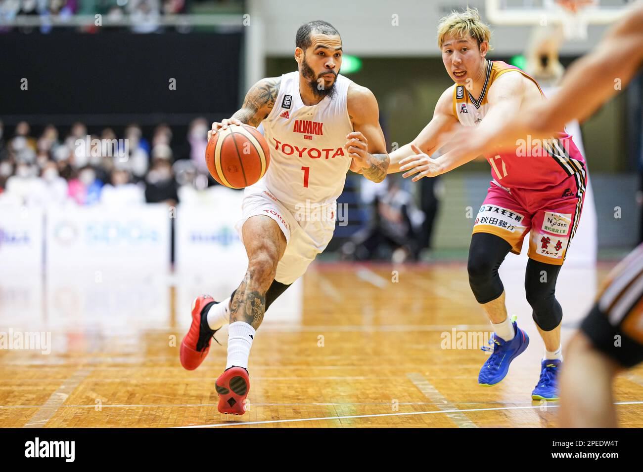Gymnase du parc olympique de Komazawa, Tokyo, Japon. 15th mars 2023. Justin Cobbs (Alvark), 15 MARS 2023 - Basketball : 2022-23 B.LEAGUE B1 match entre Alvark Tokyo 83-52 Akita Northern Happinets au Komazawa Olympic Park Gymnasium, Tokyo, Japon. Credit: AFLO SPORT/Alay Live News Banque D'Images