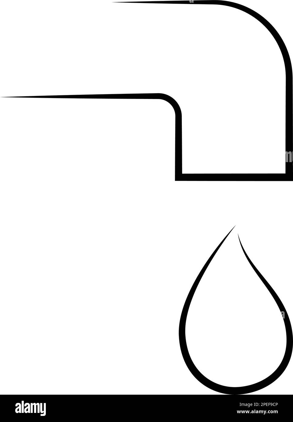 l'eau tombe de l'icône de robinet illustration design Illustration de Vecteur