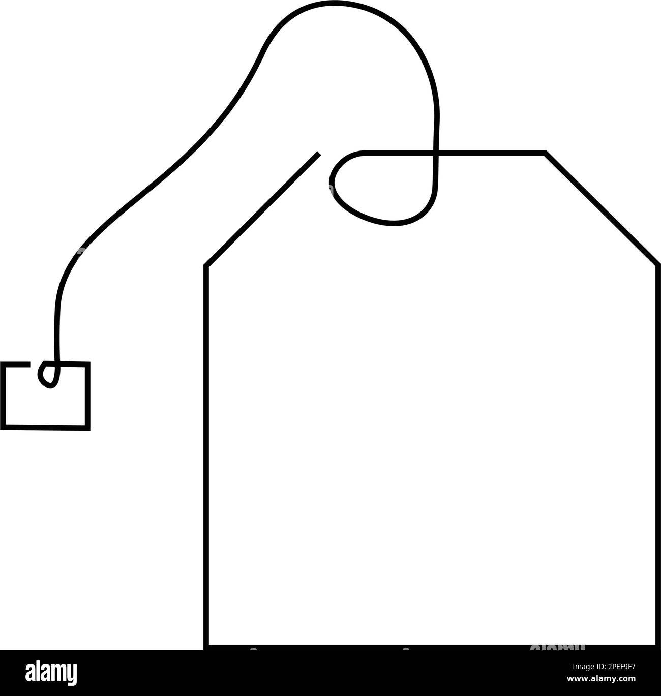 motif d'illustration représentant un sac à thé Illustration de Vecteur