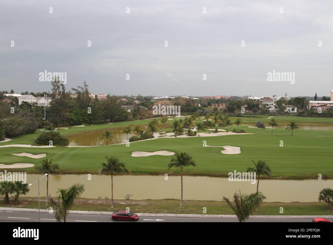 Parcours de golf à Nassau Banque D'Images