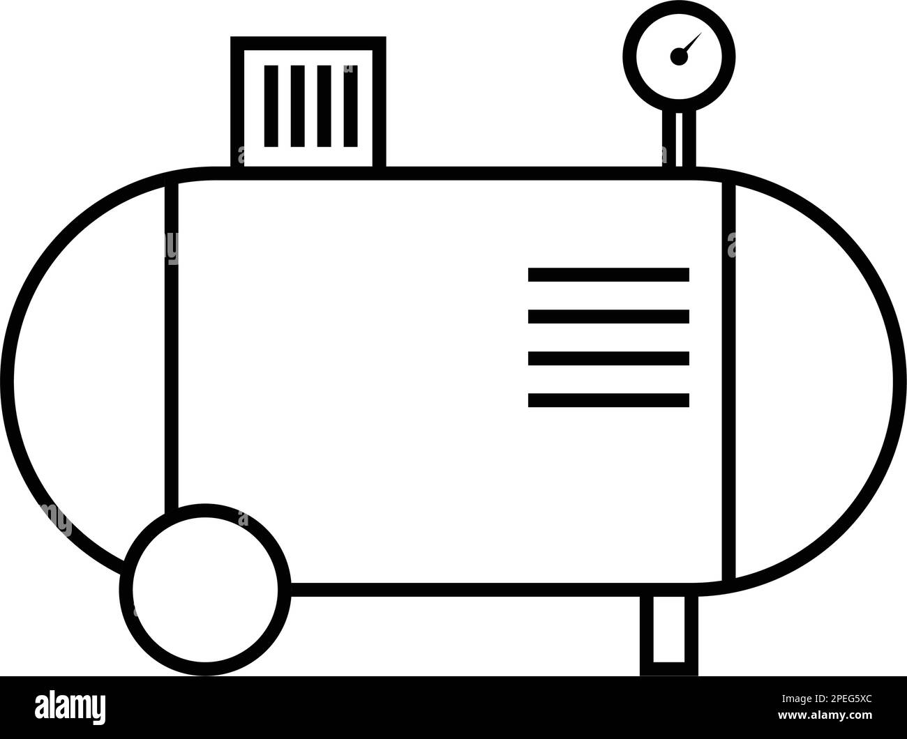 design simple d'illustration d'icône de compresseur Illustration de Vecteur