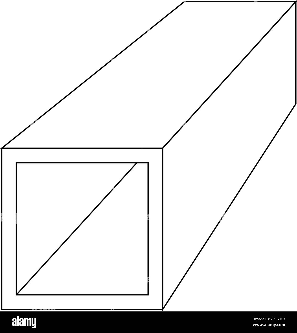 Icône de vecteur de produit en acier. Je forme profil et long. Cet alliage de fer est constitué de carbone et d'une résistance à la traction élevée. Utiliser comme poutre, cadre, poutre ou str Illustration de Vecteur
