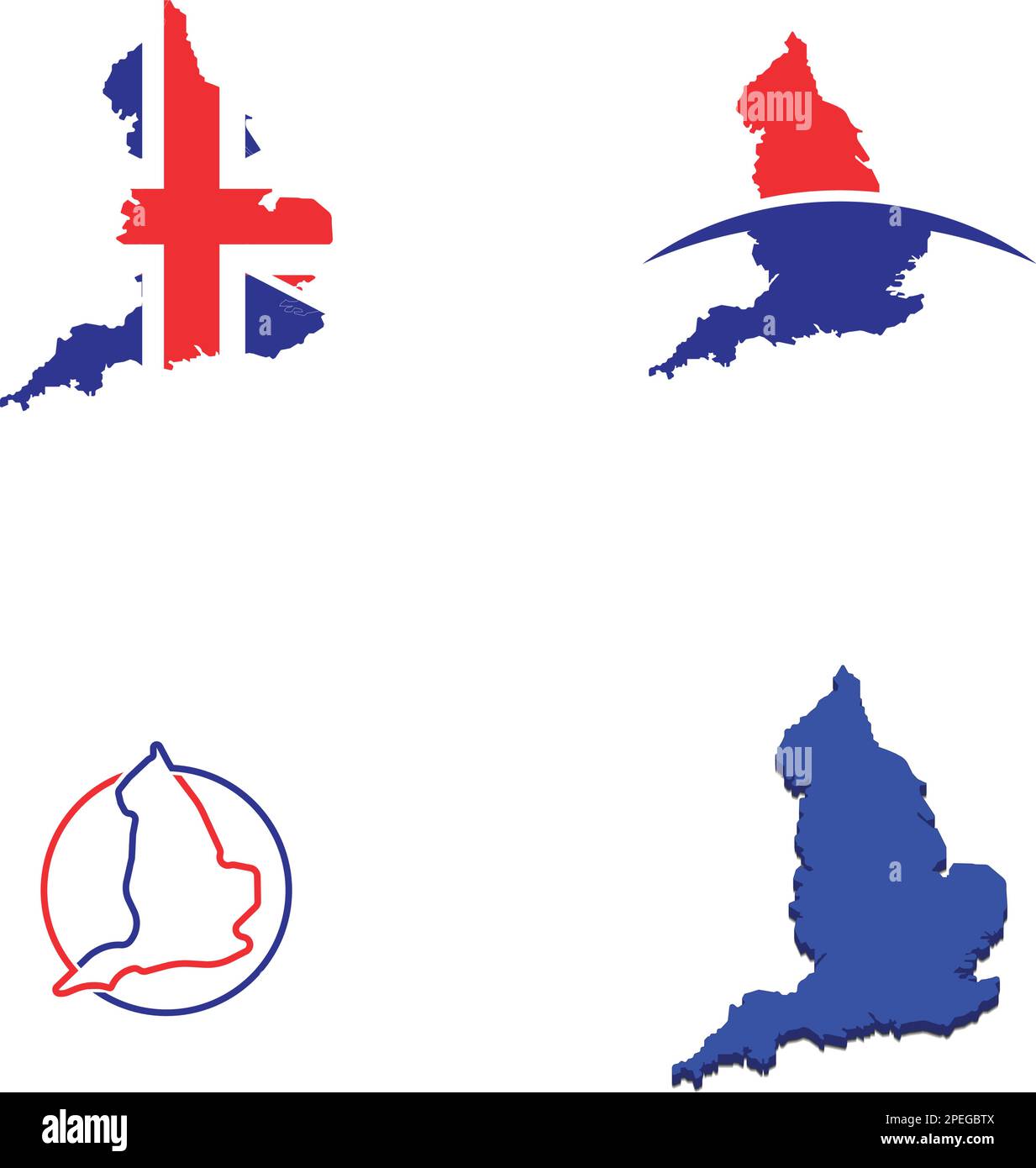 illustration du logo de la carte de pays en anglais Illustration de Vecteur