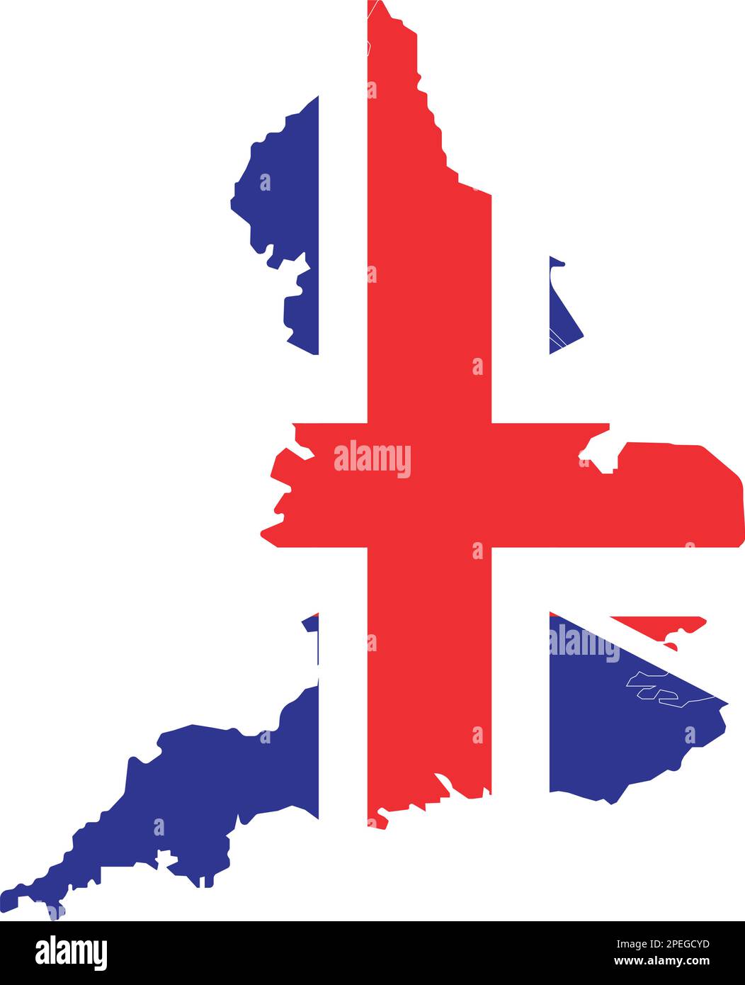 illustration du logo de la carte de pays en anglais Illustration de Vecteur