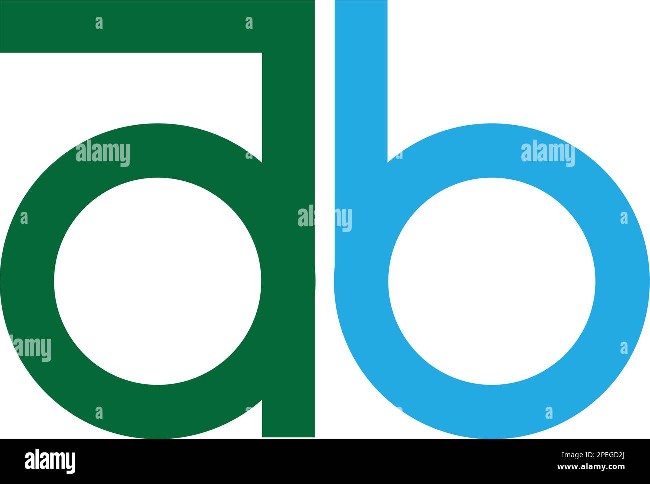 Lettres de l'alphabet icône logo AB modèle vektor Illustration de Vecteur