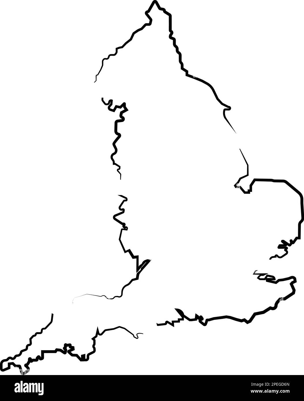 illustration du logo de la carte de pays en anglais Illustration de Vecteur