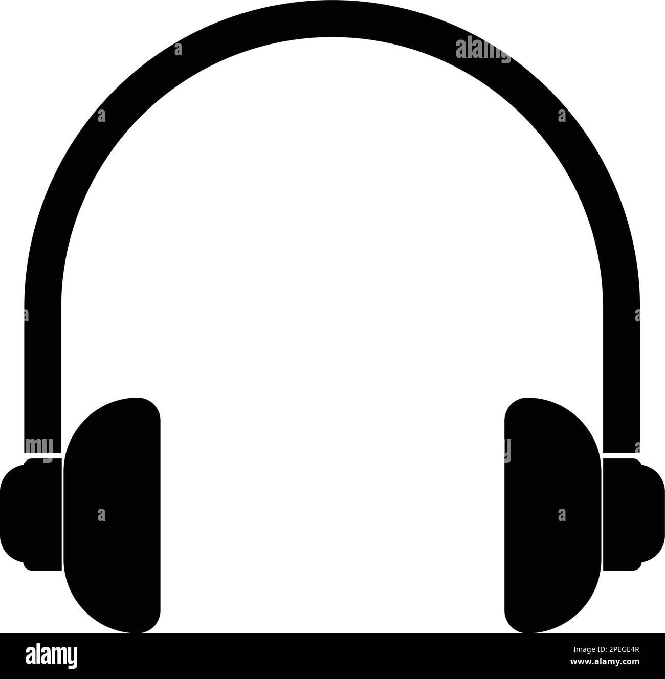 modèle vectoriel d'icône de logo de casque Illustration de Vecteur