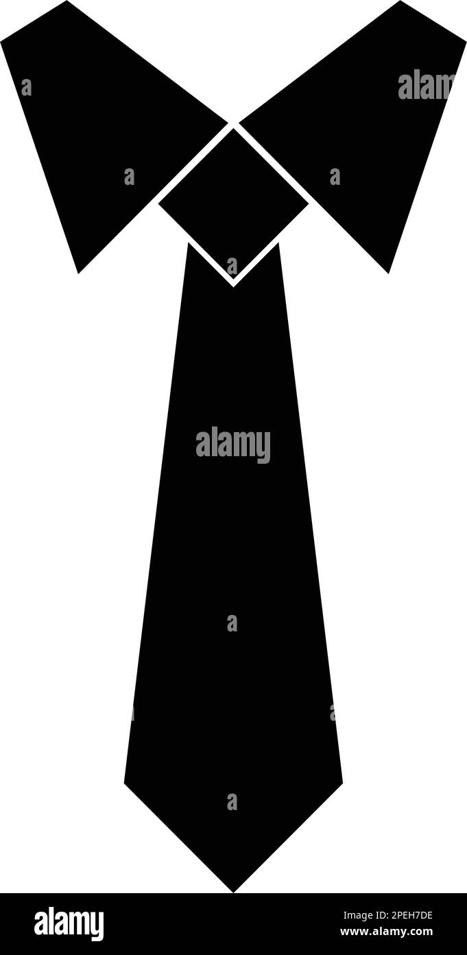 modèle vectoriel de logo de cravate simple Illustration de Vecteur