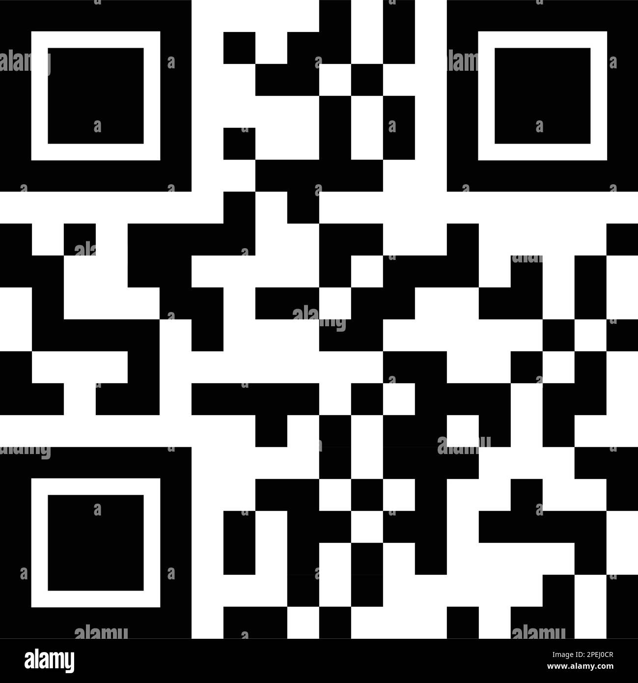 Exemple de code QR vectoriel pour la numérisation de smartphone sur fond blanc. Illustration de Vecteur