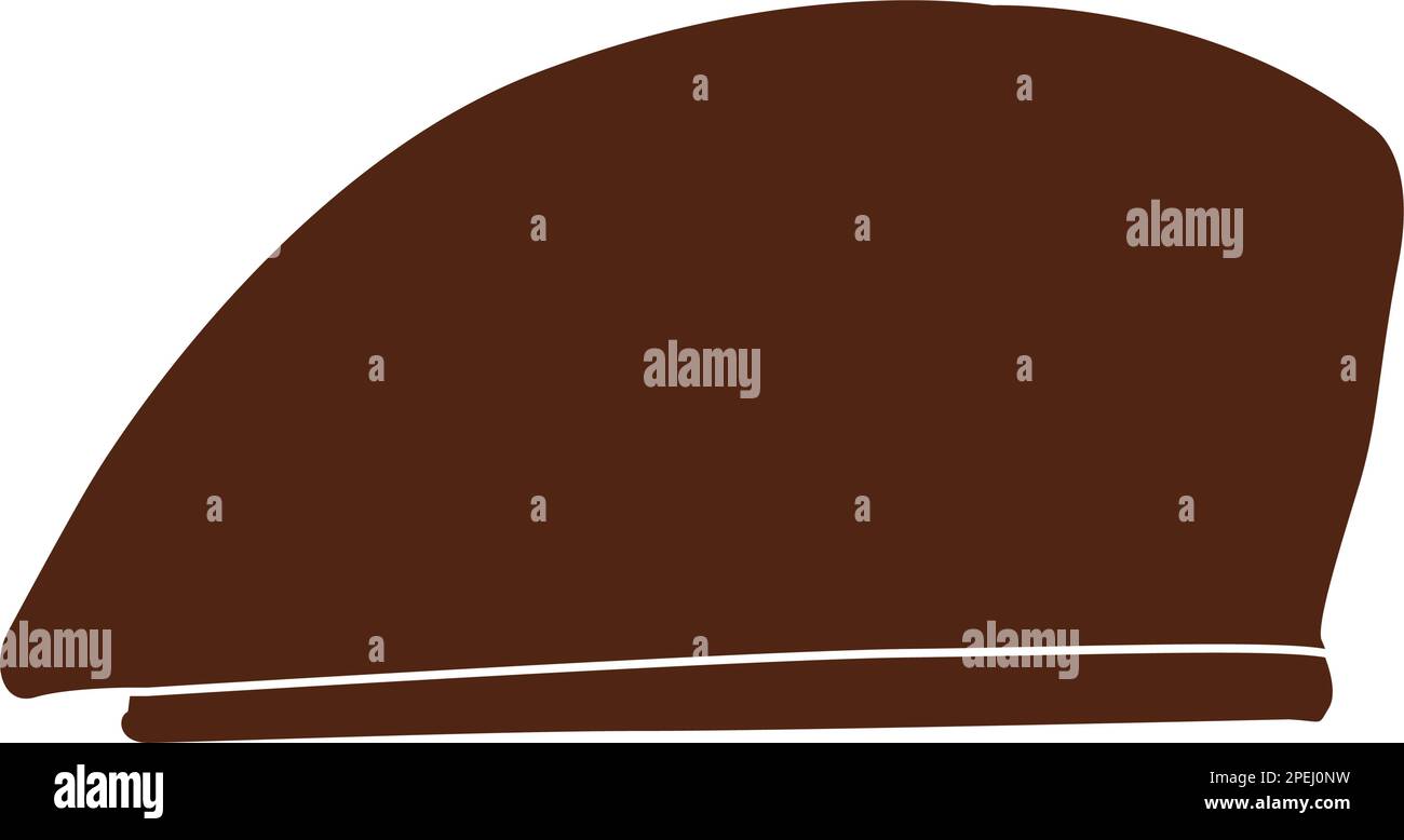 Modèle vectoriel d'icône de logo de chapeau de béret de scout garçon Illustration de Vecteur