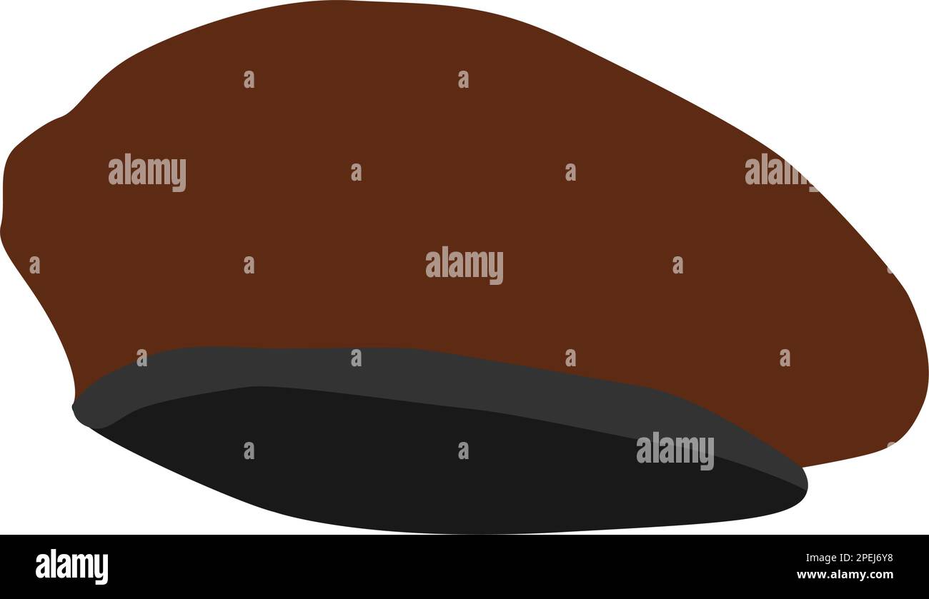 Modèle vectoriel d'icône de logo de chapeau de béret de scout garçon Illustration de Vecteur