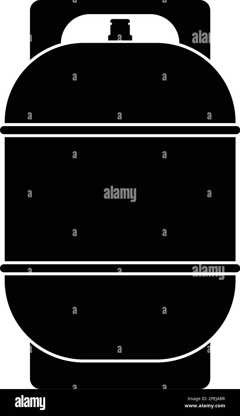 Icône de bouteille GPL, icône de bouteille de gaz de pétrole liquéfié Illustration du vecteur Illustration de Vecteur