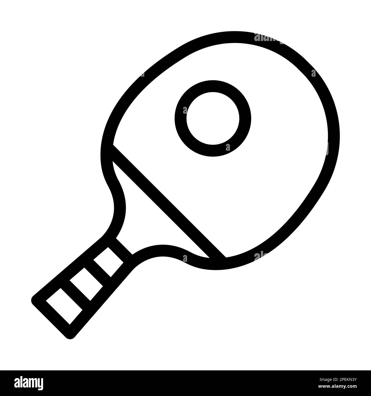 Icône Ping pong Vector Thick Line pour une utilisation personnelle et commerciale. Banque D'Images