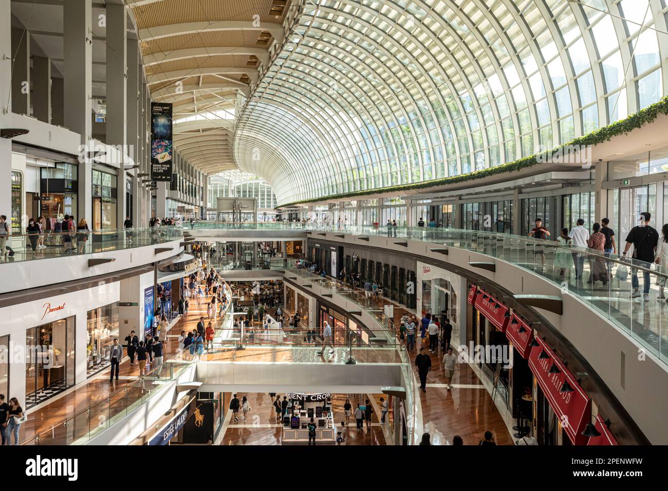 The Shoppes at Marina Bay Sands, un centre commercial de Singapour Banque D'Images