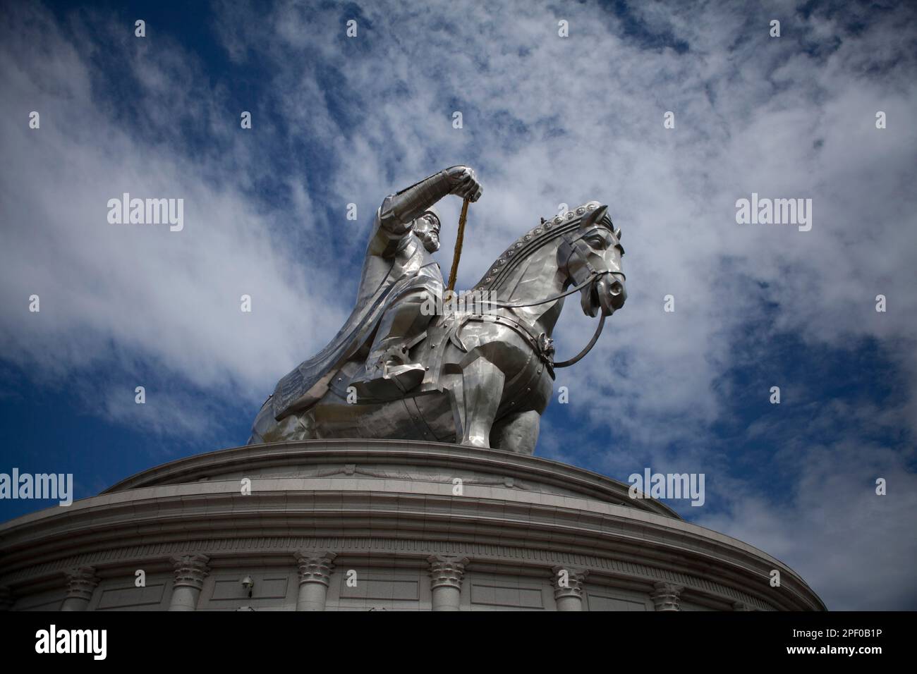 Statue de Gengis Khan, Mongolie Banque D'Images