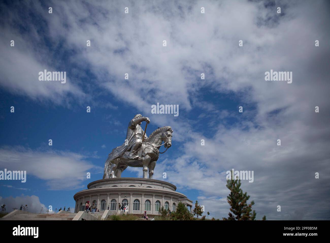 Statue de Gengis Khan, Mongolie Banque D'Images