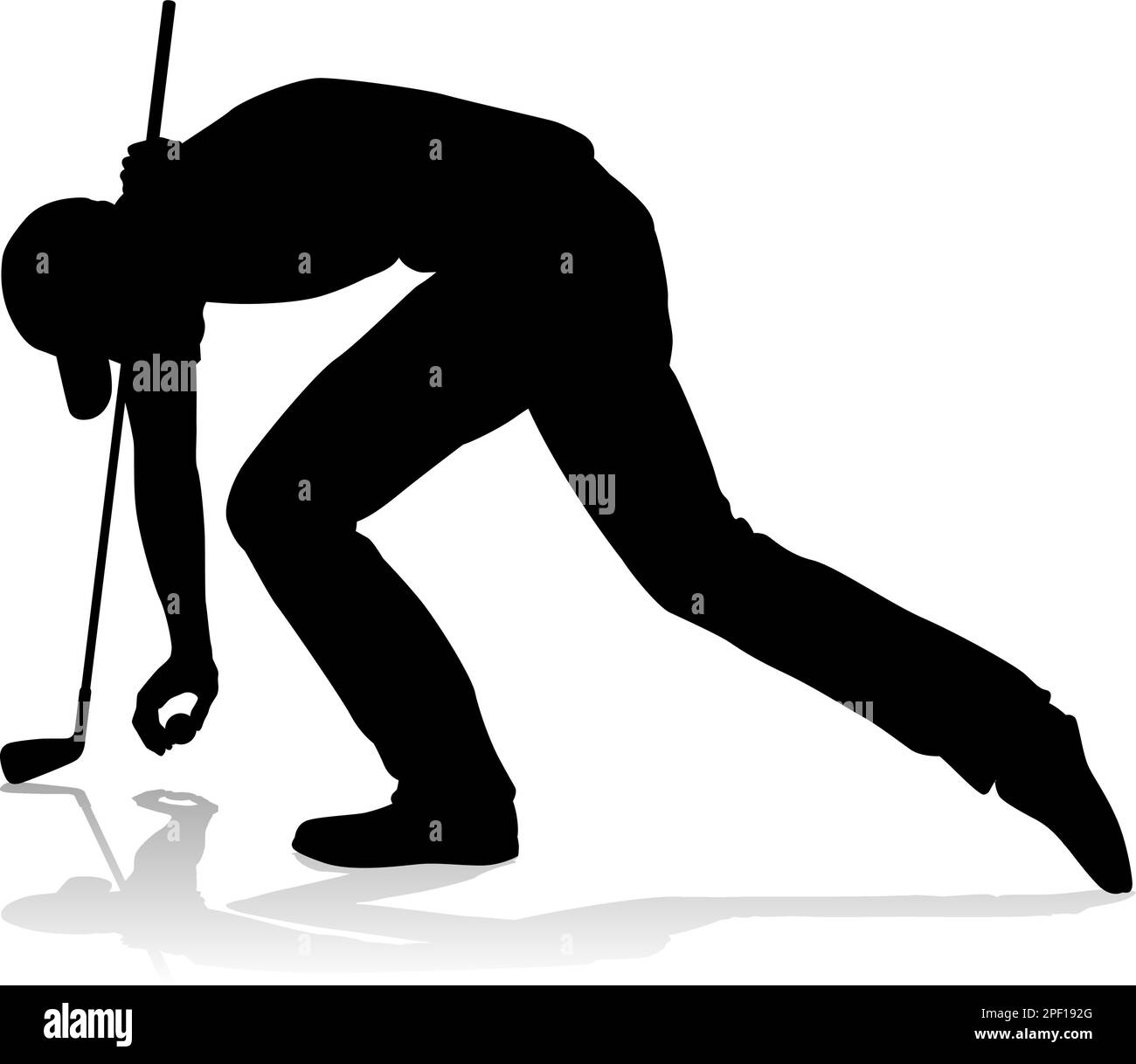 Sports Golf golfeur Personne Silhouette Illustration de Vecteur
