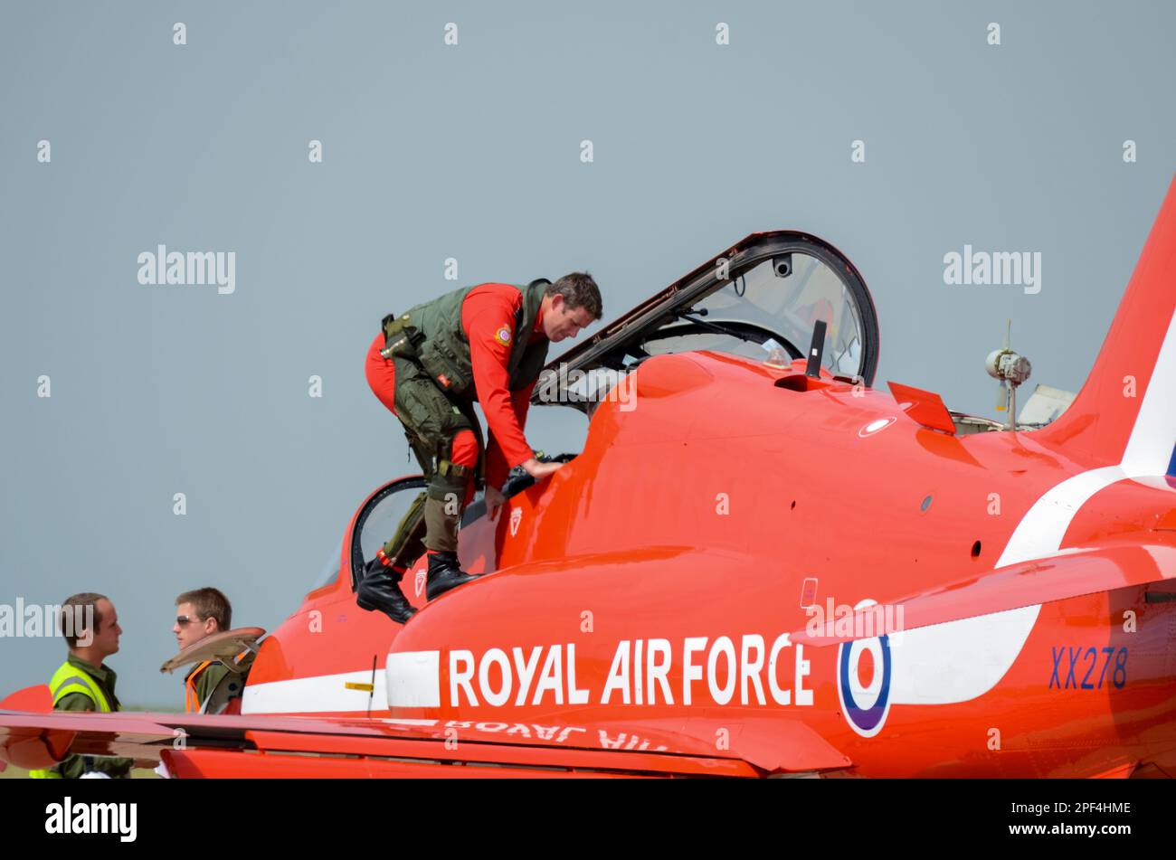 The leader of the red arrows display team Banque de photographies et d ...