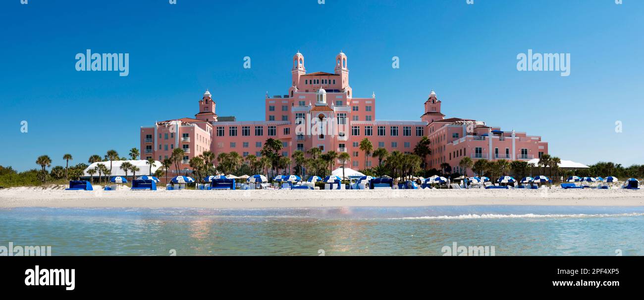 Don Cesar Hotel, Pink Palace, St.Petes Beach, St.Petersburg Florida USA Banque D'Images