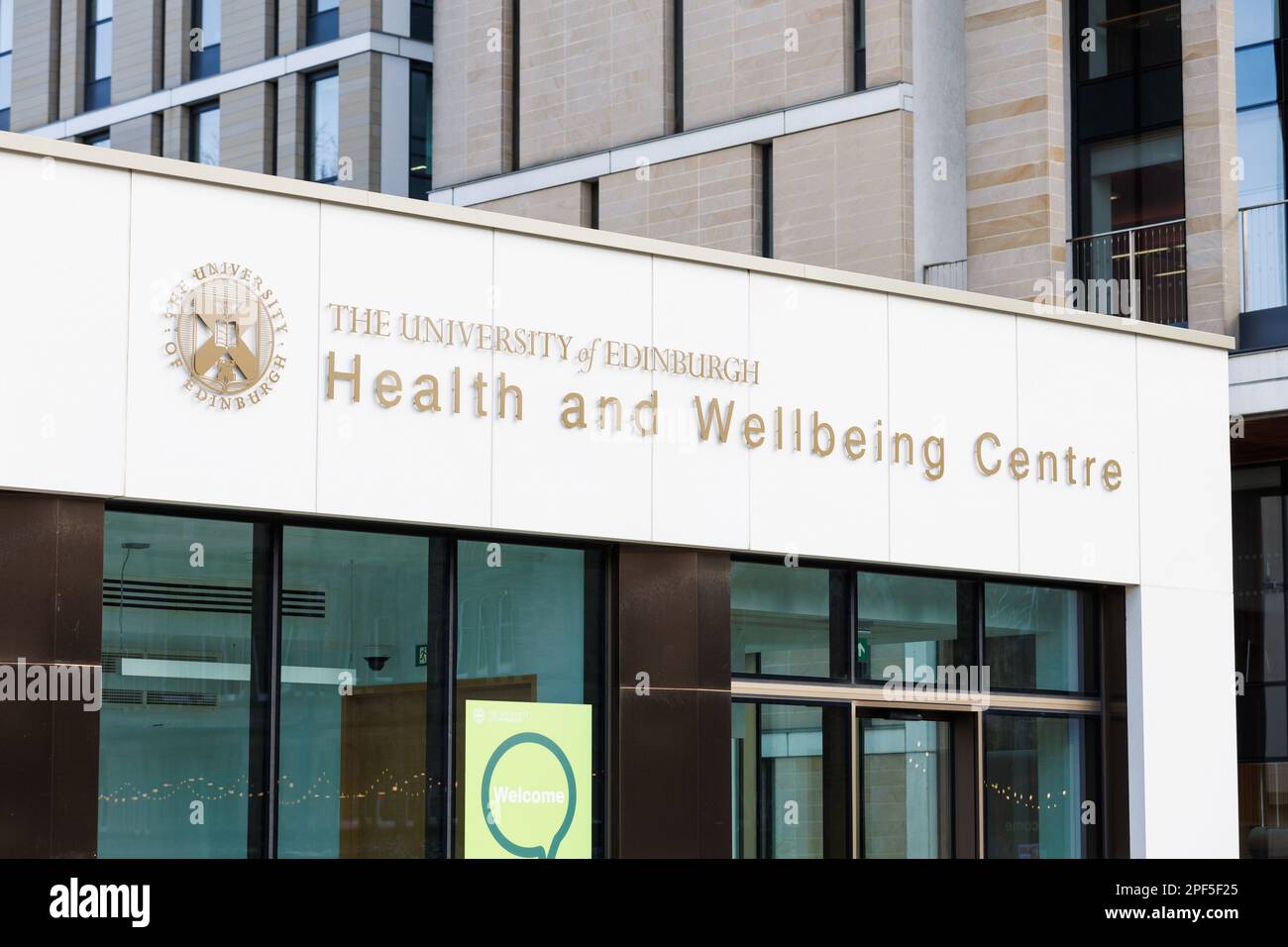 Le centre de santé et de bien-être récemment rénové de Bisto Square à l'Université d'Édimbourg Banque D'Images