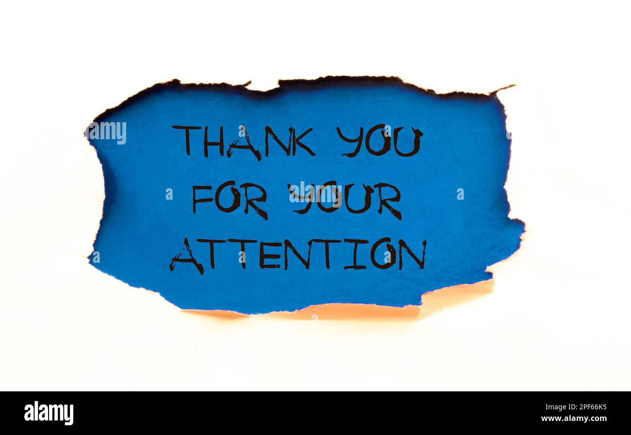 Merci pour votre attention soutenance Banque de photographies et d’images à haute résolution Alamy